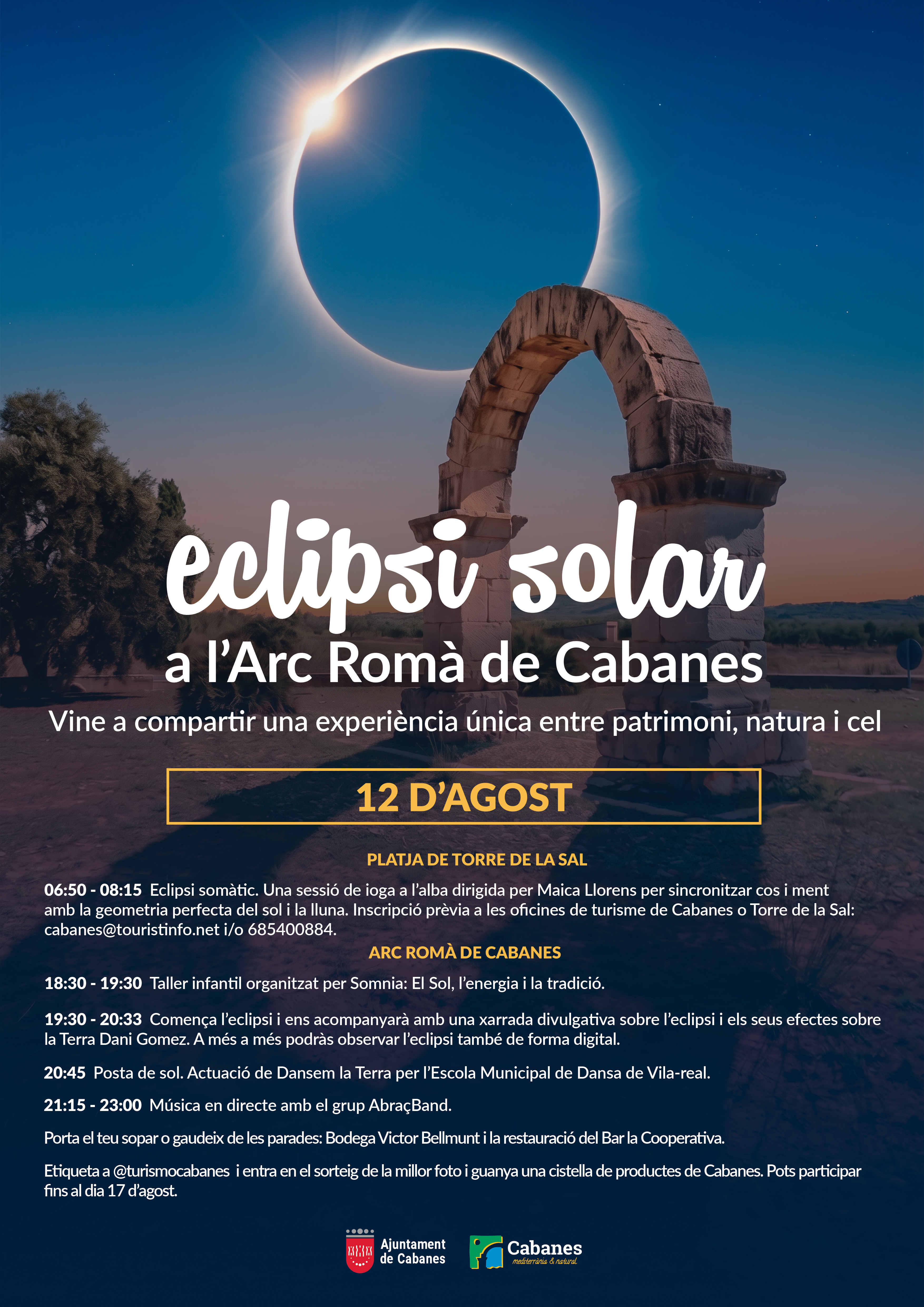 Música en directo y divulgación por el eclipse solar en Cabanes